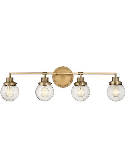 Poppy 4-Light Bath in Heritage Brass.